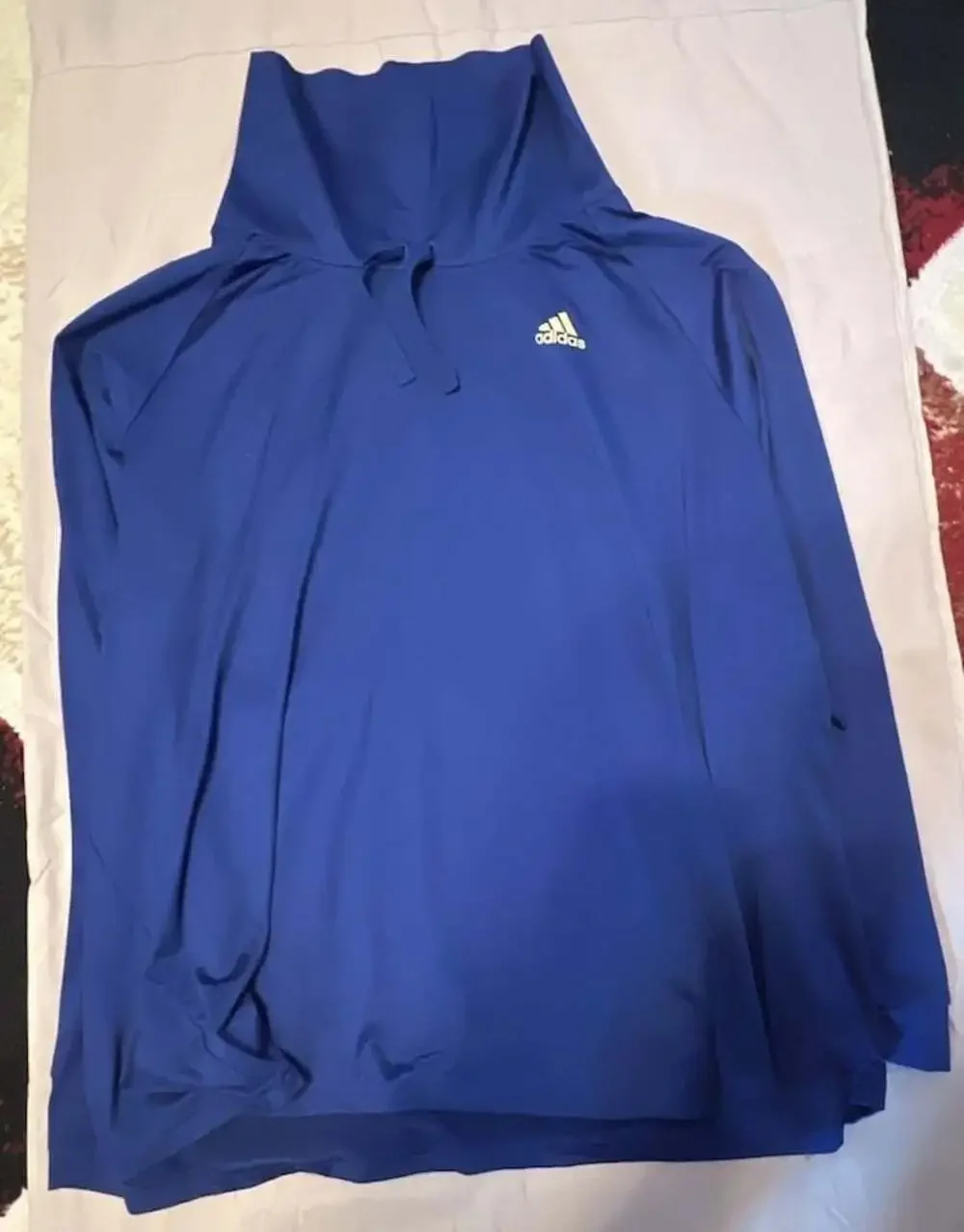Adidas Blue Athletic Hoodie and Leggings Set
